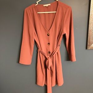NanaMacs boutique dusty rose romper